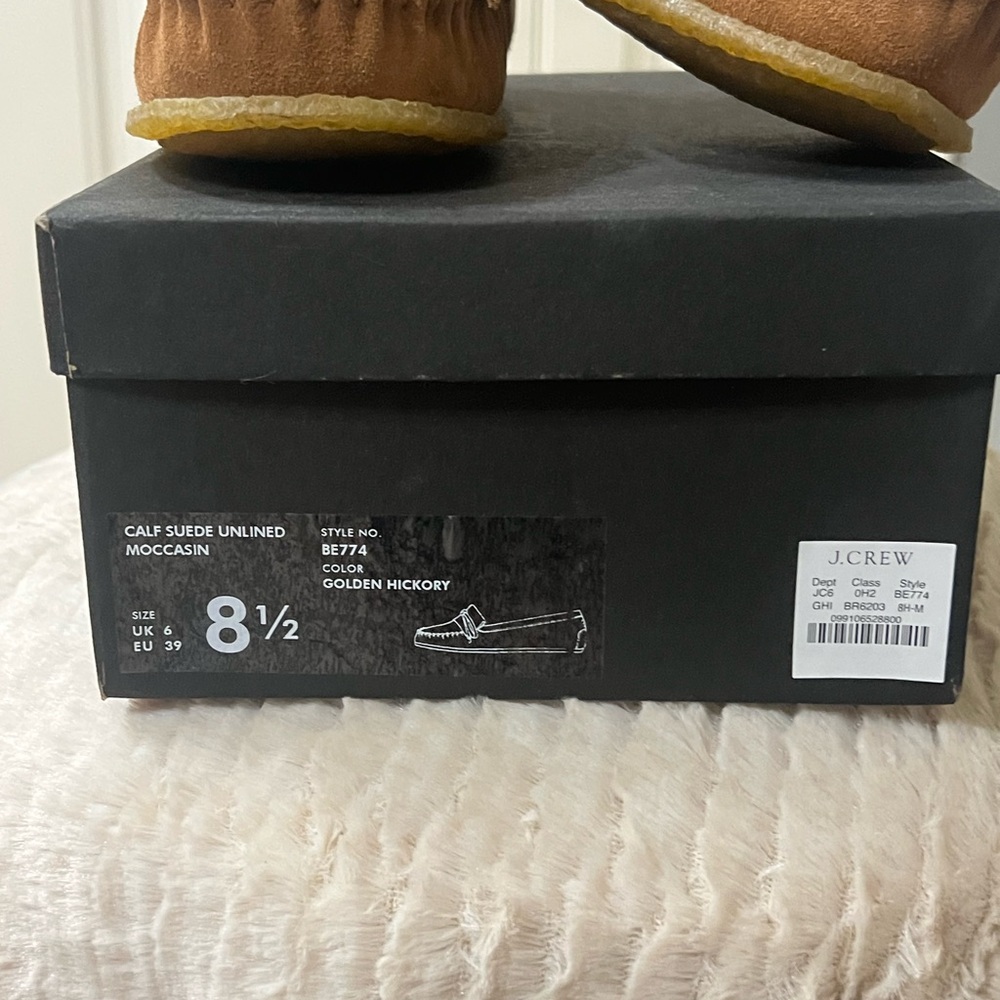 NWT Women’s Brown Suede Loafers- J Crew - Picture 2 of 4